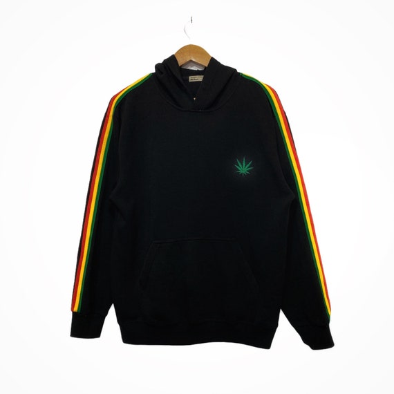 Vintage Marijuana Rastafari sweatshirt hoodie pull