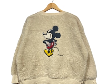 Bluza polarowa Vintage Mickey Mouse z haftowanym logo