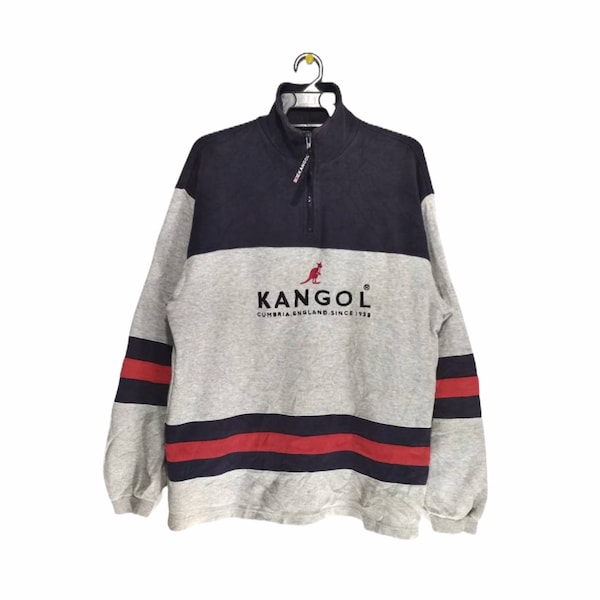 Vintage Kangol Big Logo Embroidery sweatshirt jumper