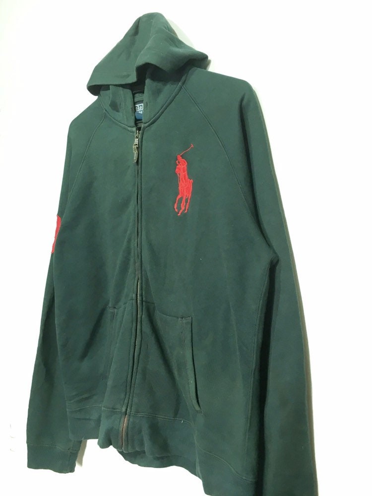 Vintage Polo Ralph Lauren Embroidery Logo Full Zip Hoodie - Etsy
