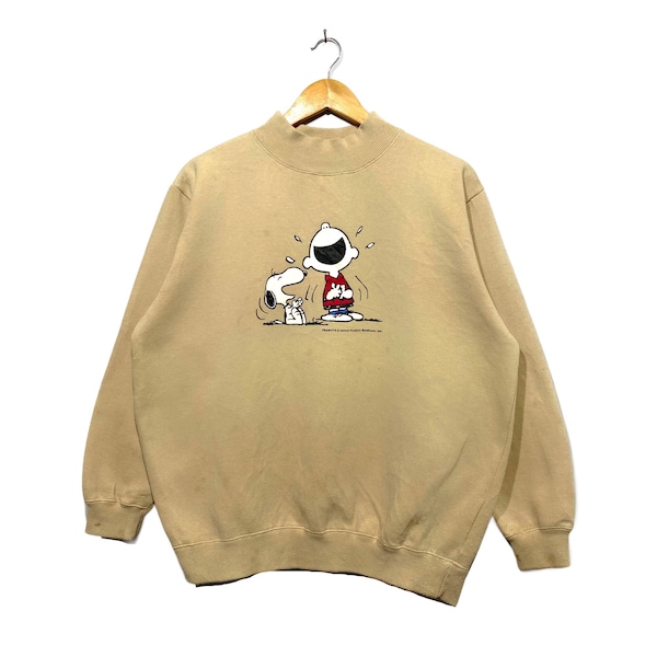 vintage Snoopy Peanut Schulz pull-over en sweat-shirt