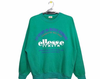 Sudadera vintage Ellesse con cuello redondo