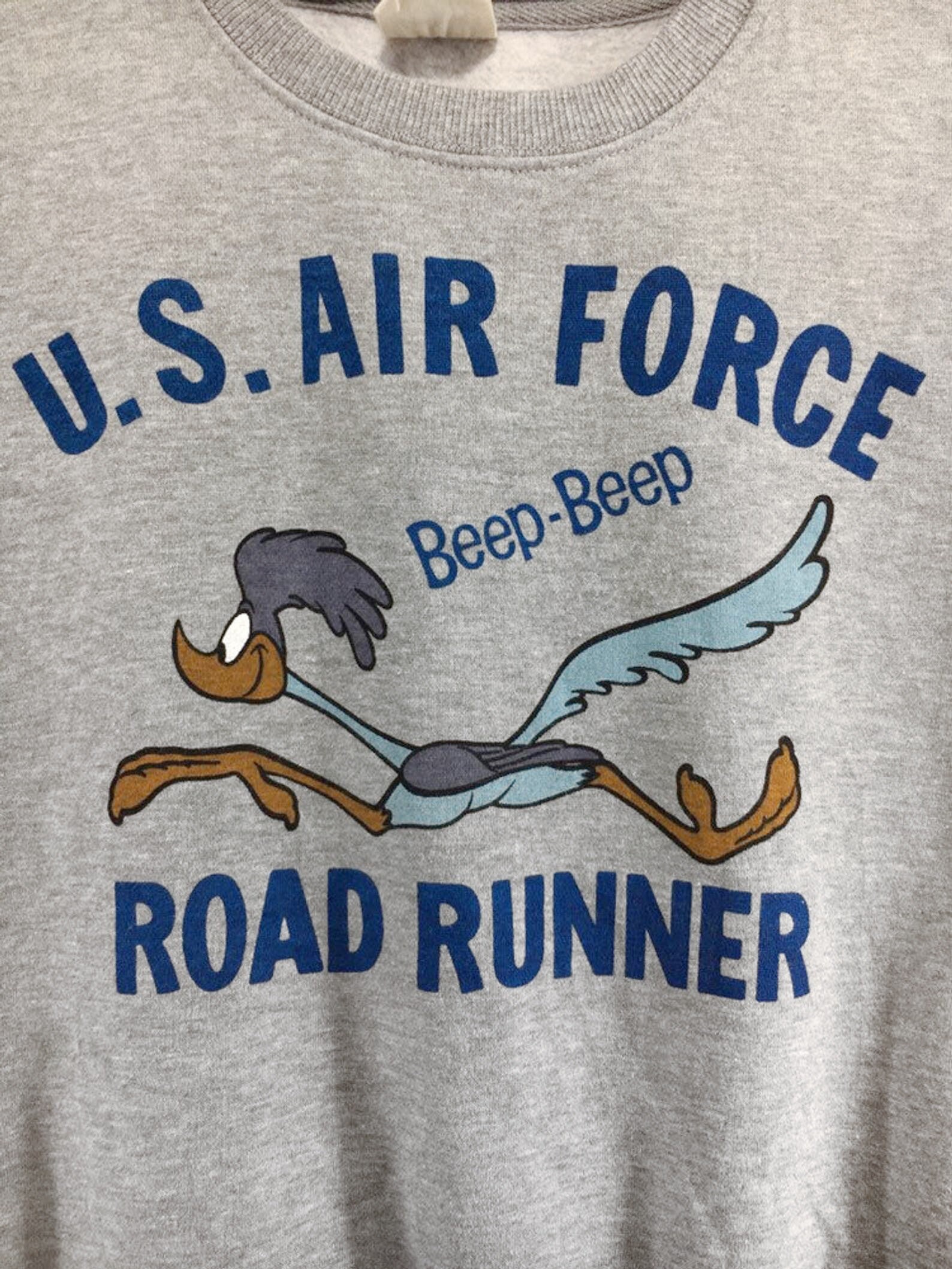 Vintage Warner Bros Road Runner Air Force Sweatshirt - Etsy
