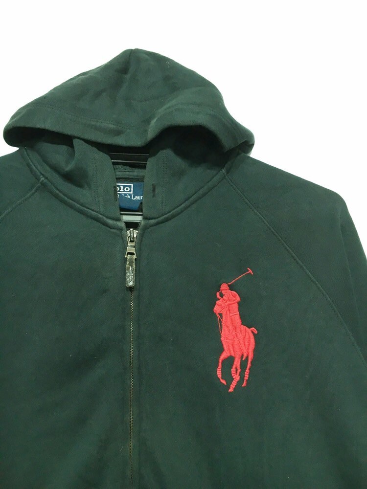 Vintage Polo Ralph Lauren Embroidery Logo Full Zip Hoodie - Etsy