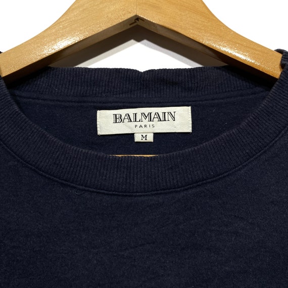 Vintage Balmain Faded sweatshirt pullover jumper - image 4