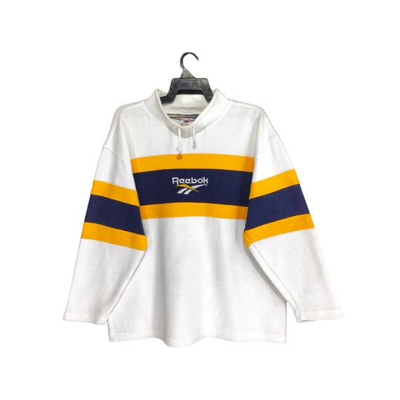 Vintage Reebok colour block multi colour sweatshir