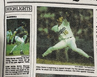 ヴィンテージ ロサンゼルス ドジャース Hideo Nomo 野茂 英雄