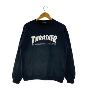 Vintage Thrasher Skateboard street wear sweatshirt pullover jumper