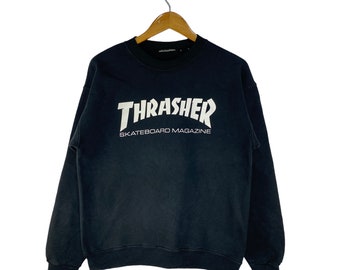 Vintage Thrasher Skateboard street wear sweatshirt pullover jumper