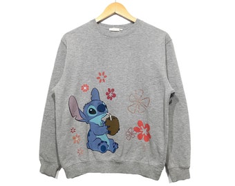 Sweat vintage Lilo & Stitch, dessin animé Disney (taille moyenne)