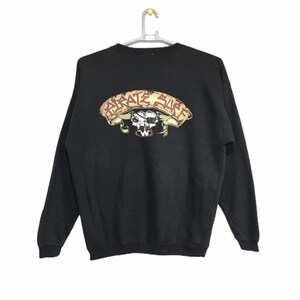 Rare PIRATE SURF sweatshirt SURFBOARD big graphic print.