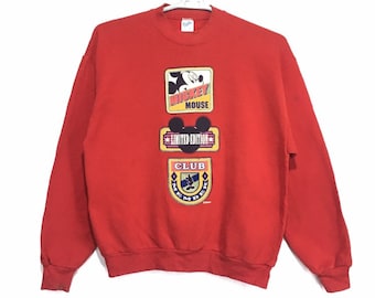 Vintage MICKEY MOUSE Limited Edition Club by Velva sheen sweatshirt
