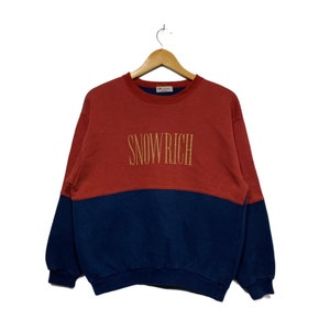 Vintage Snowrich surfboard sweatshirt pullover streetwear
