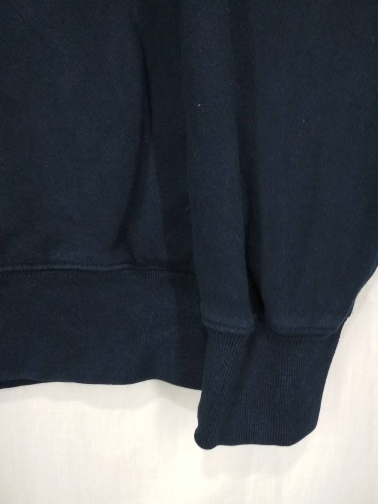 Nautica Half Zip Sweatshirt Blue Black - Etsy
