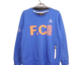 Vintage Le Coq Sportif Jumper maglione grande Lecoq Sportif incantesimo fuori grande logo felpa Le Coq France Sportswear nero girocollo taglia L Etsy Italia