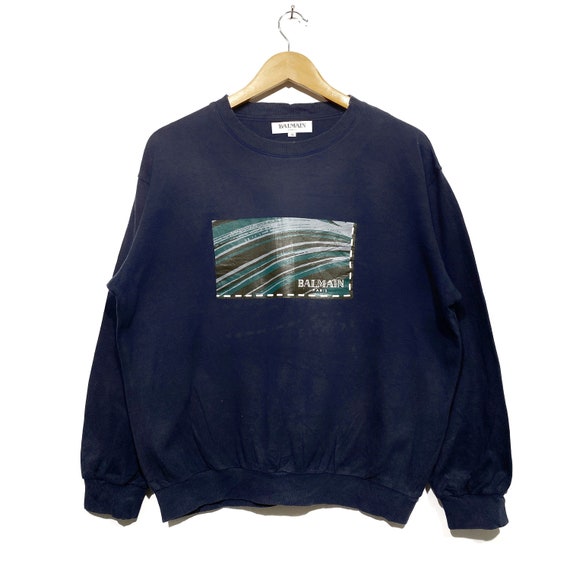 Vintage Balmain Faded sweatshirt pullover jumper - image 1