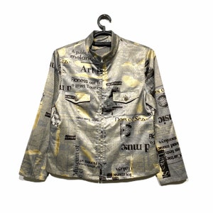 Vintage Art Of 80s Casarin Carne women jacket