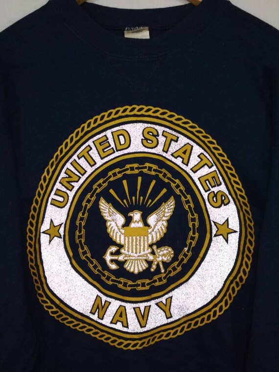 United States Navy pullover sweatshirt Big logo w… - image 5