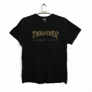 Vintage Thrasher Skateboard Magazine Leopard logo t-shirt