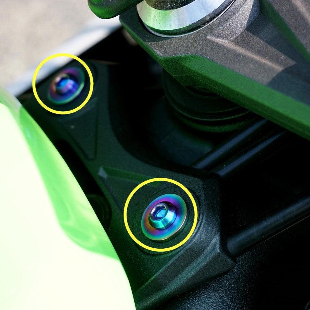ZSPEC Titanium Fasteners for the Kawasaki Ninja 636 ZX6R Fuel/gas