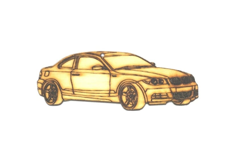 ZSPEC Laser-Engraved Wood Ornament, Style: BMW 1-Series, Birch, ~5