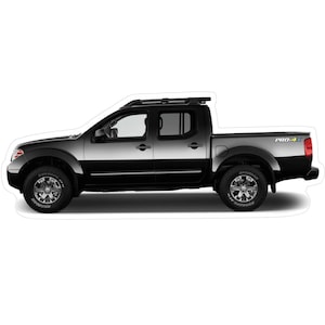 Nissan Frontier Pro-4X Truck Vinyl Decal / Sticker, 4.9&quot; x 1.9&quot;