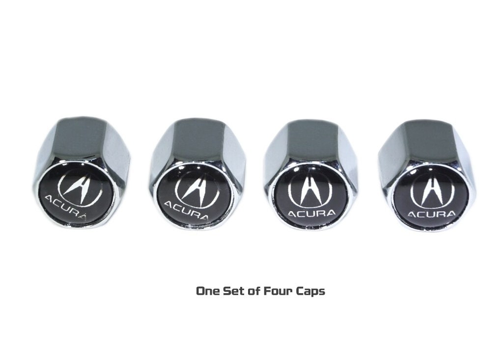 Chrome Valve Stem Caps fits Acura Etsy