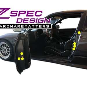 ZSPEC Dress Up Bolts® Fastener Kit, Door Jams Area for Nissan 240SX S13 (& Silvia), Titanium