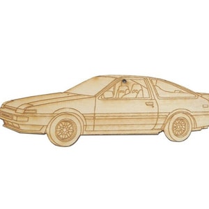 Initial D Anime Custom Classic AE 86 Trueno Car Laser Engraved 