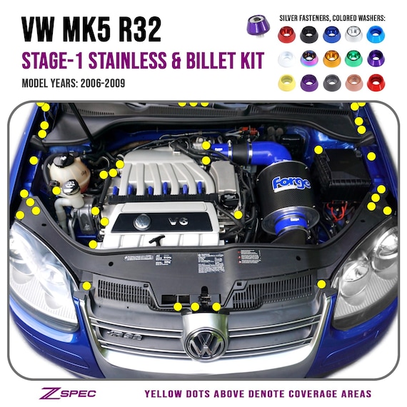 dress up bolts Engine Bay Dress Up Bolt Kit For 2015-7 WRX | Titanium Bolt Kit