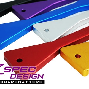 ZSPEC Battery Hold Down/Bracket, Billet Aluminum & Anodized, for use with factory rods