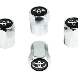 Chrome Valve Stem Tire Caps, Style: TOYOTA