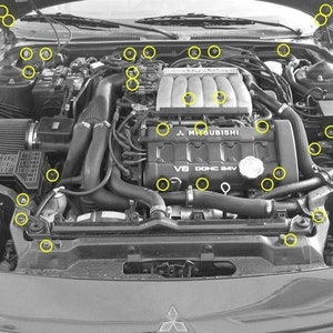 ZSPEC &quot;Stage 3&quot; Dress Up Bolts® Fastener Kit for Dodge Stealth & Mitsubishi 3000GT, Stainless and Billet