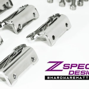 ZSPEC Coil Bracket Kit w/&quot;Z&quot; Cut-Out for Nissan Z32 300zx, Stainless