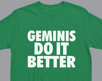 Camiseta de Géminis, camiseta de cumpleaños de Géminis, regalo de Géminis, camiseta divertida de Géminis, camiseta de astrología, camisa de signo del zodiaco, regalo para Géminis, camiseta unisex de Géminis