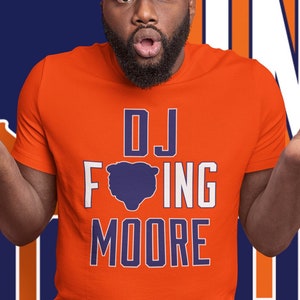 DJ Moore shirt, Chicago Football Shirt, Justin Fields, Cute Bear Shirt, Tailgate Shirt, Chicago Fan Shirt. Chicago Gift