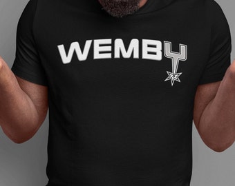 Wembanyama-fantröja | Wemby-tröja | San Antonio-tröja | Basketfan-t-shirt | Unisex-fantröja |