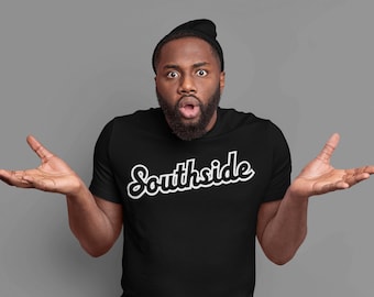 THE SOUTHSIDE Shirt| White Sox Jersey Tee| Unisex White Sox Shirt| Black White Sox Shirt