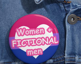FICTIONELE dubbele pin-knop heren, BL-accessoires, 1", 2", 3", Yaoi-merchandise, fanfictiecadeaus
