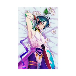 Xiao Dakimakura PRINT Fanart, Gifts for Xiao lovers, Presents for Xiao simps, Gifts for Anemo lovers, Presents for Alatus simps