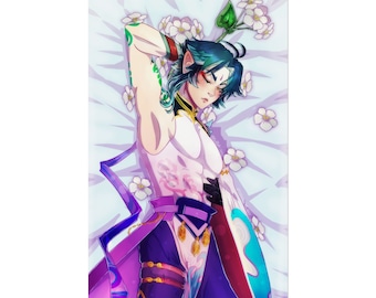 Xiao Dakimakura PRINT Fanart, Gifts for Xiao lovers, Presents for Xiao simps, Gifts for Anemo lovers, Presents for Alatus simps