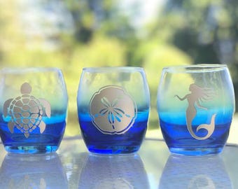 Beach Theme Candle Holder; Ocean Theme; Beachy Home Decor