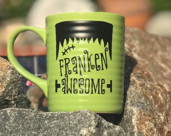 Franken Halloween Coffee Mug – Frankenstein Design