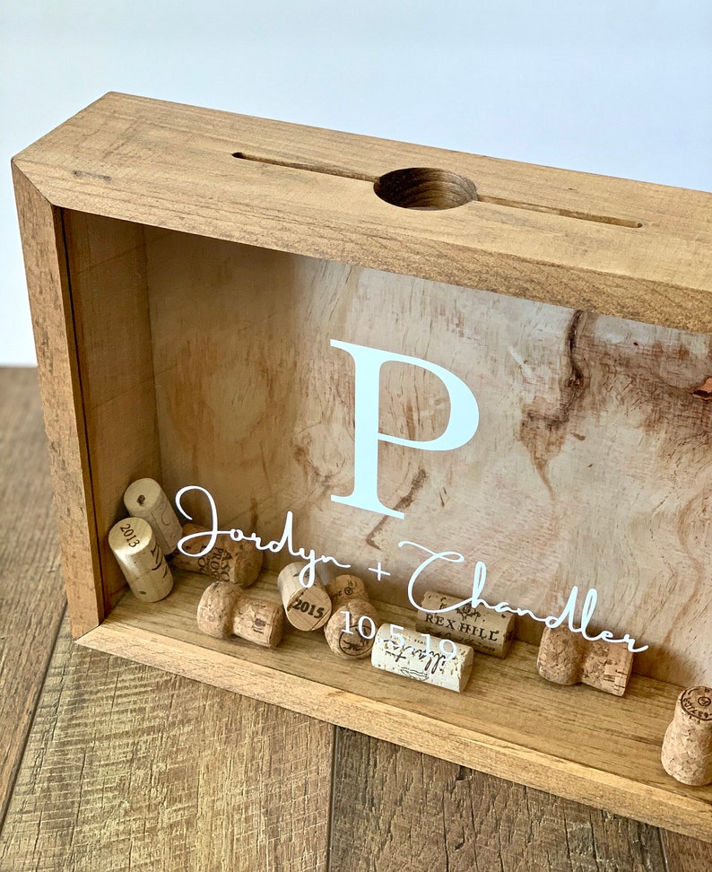 Wine Cork Holder Custom Sign a Cork Guest Book Alternative Etsy