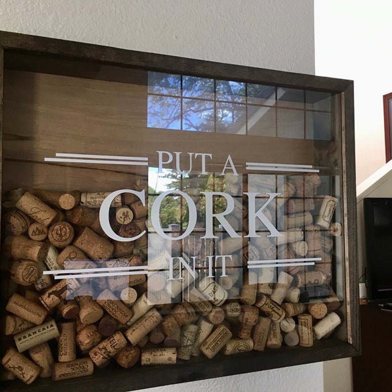 NEW Wine Cork Holder Put A Cork In It Extra Large 20x16 Etsy