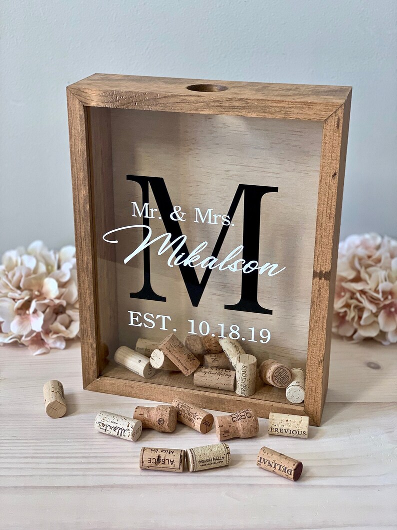 Wedding Guest Book Alternative Wood Shadow Box Gift Holds Etsy
