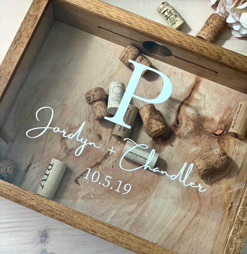 Wine Cork Holder Custom Sign a Cork Guest Book Alternative Etsy