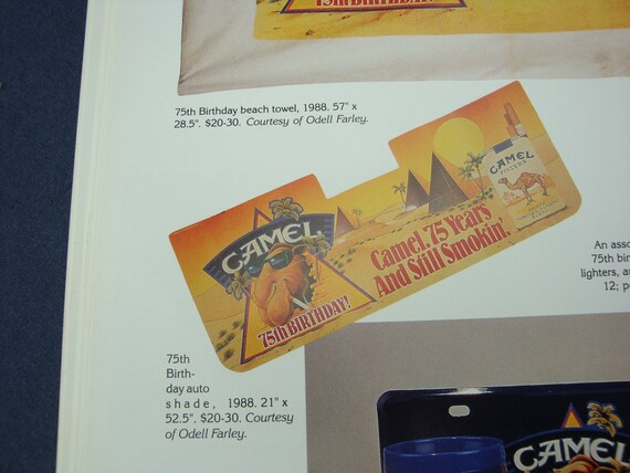 Vintage Joe Camel Dashboard Shade: 75th Birthday, 1988 - 51