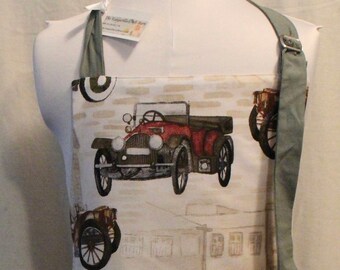 Mens vintage car apron.