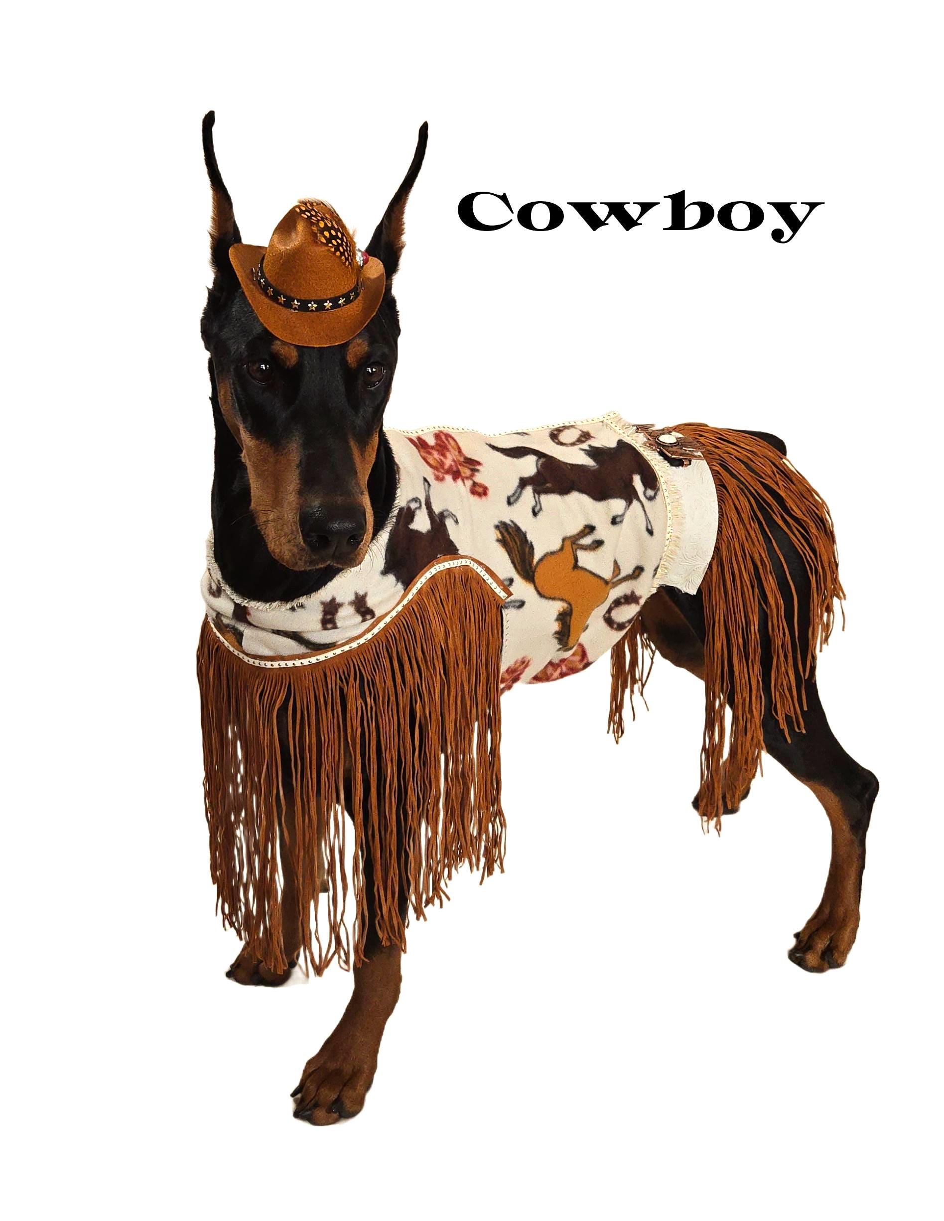 Cowboy Dog Costume: Rodeo Wrangler Outfit for Large Dogs - Etsy